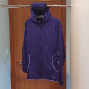 Arc'teryx Women's Soltera Full Zip Hoodie Jacket Royal Purple Size Small